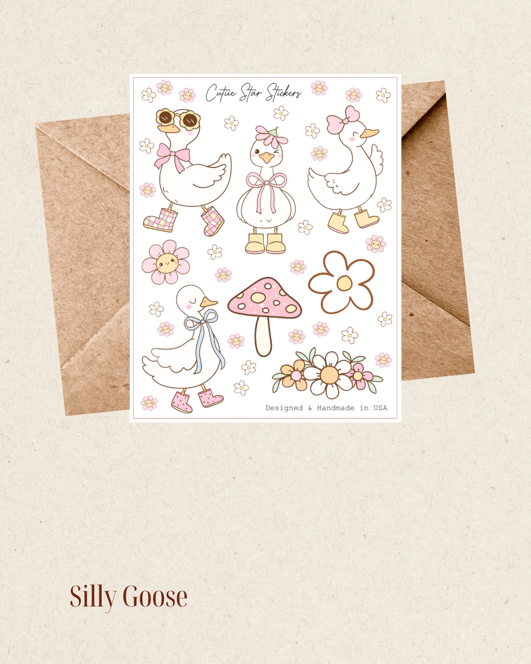 Silly Goose Sticker Sheet