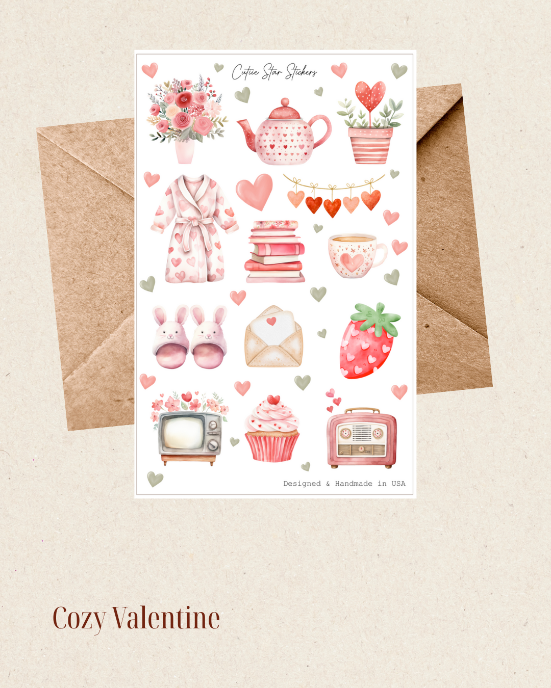 Cozy Valentine Sticker Sheet